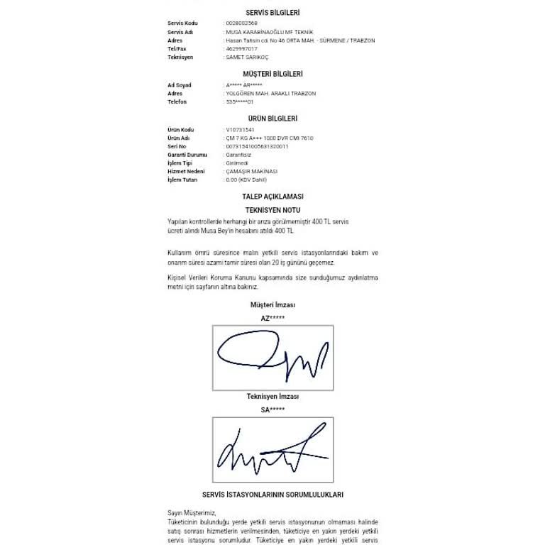 Çamaşır Makinesi Durmadan Bozuluyor Vestel Ürününe Sahip Çıkmıyor