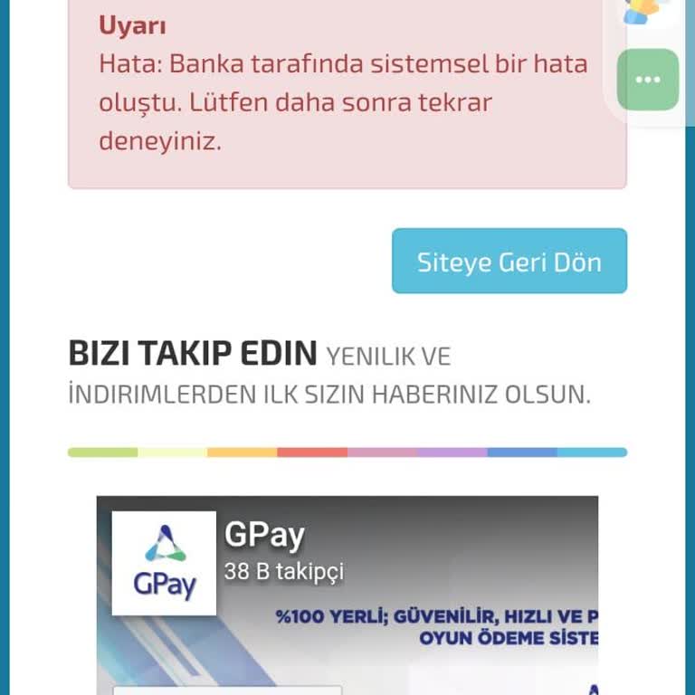 İninal Kart Para Yatırma Hatası