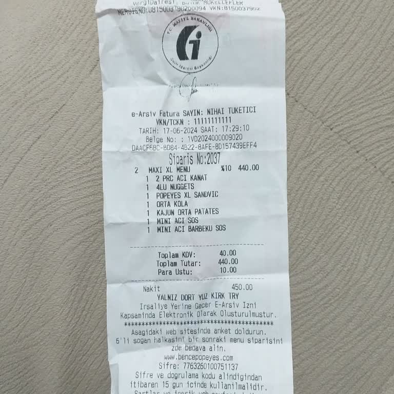 Küflü Ekmek Ve İlgisiz Hizmet: Popeyes Nevşehir Nissara AVM