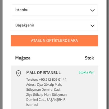 Atasun Optik Siparişi İptal Ederek Beni Mağdur Etti.