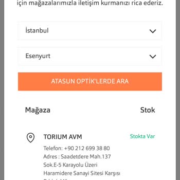 Atasun Optik Siparişi İptal Ederek Beni Mağdur Etti.