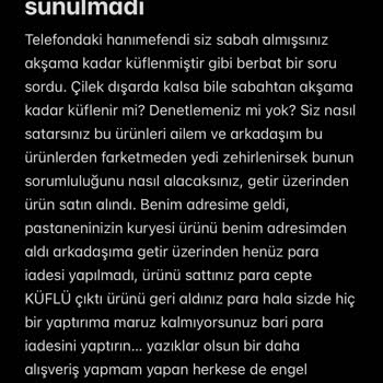 Un Sanatı Kirazlı Küflü Yiyecek Satıyor