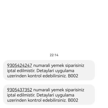 Trendyol Yemek 1 Saatte Üç İptal Sipariş (Popeyes -& Burger King)