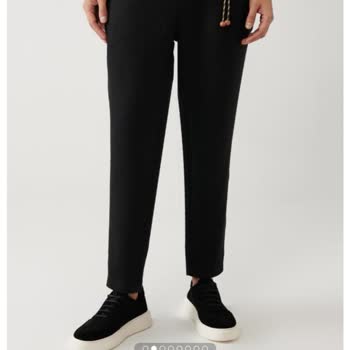 %100 Kalitesiz Avva Keten Pantolon Relaxed Fit Rahat Kesim