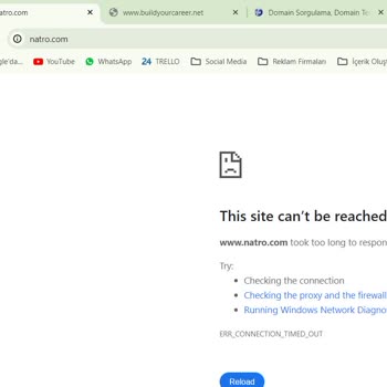 Natro Hosting Kapalı Sitemize Bağlanamıyoruz