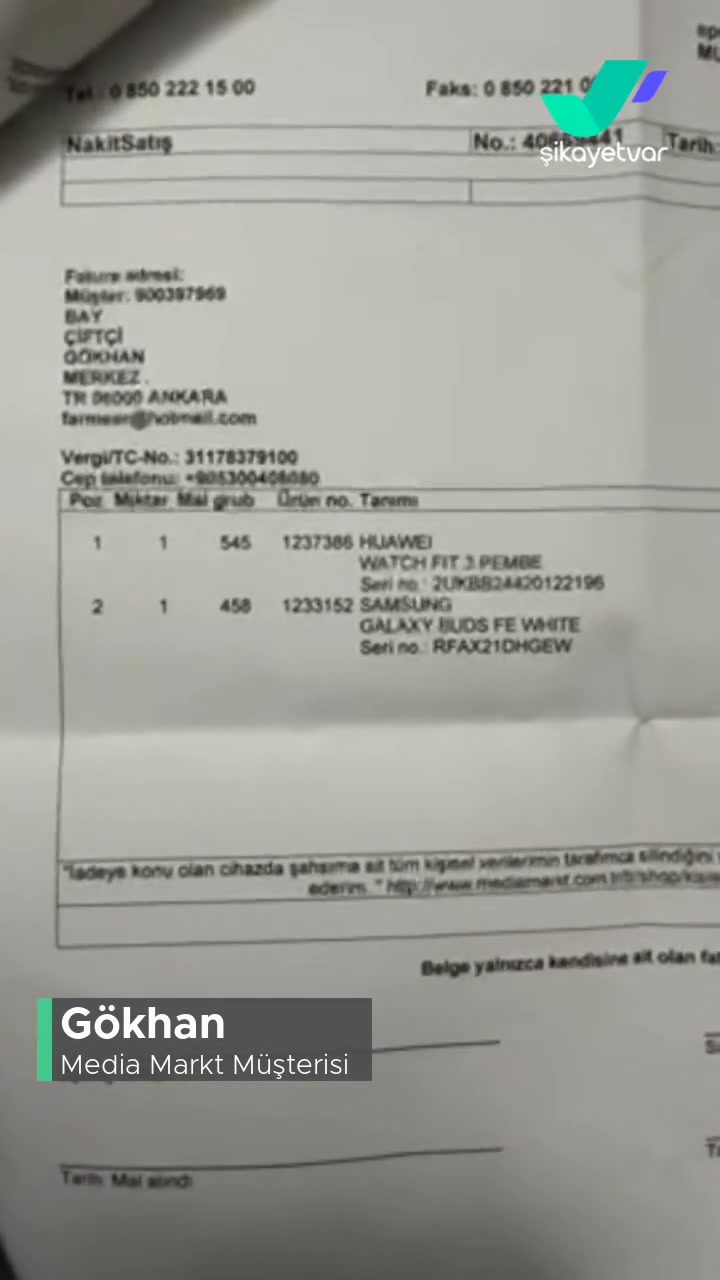 Piazza Avm Samsun Media Markt'tan Almış Olduğumuz Ürünün İçi Boş Çıktı! videonun kapak resmi