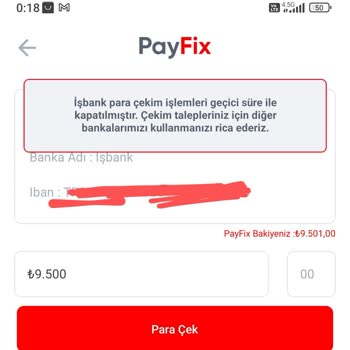 Payfiks'te Para Çekim Sorunu: Mağduriyet Yaşıyorum