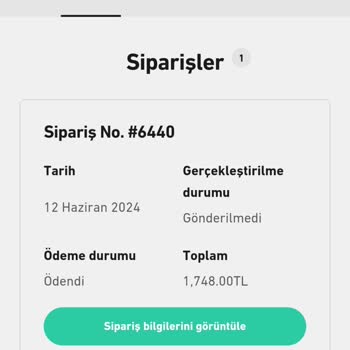 Termos Türkiye Aynı Gün Kargo Deyip Ürün Gönderimi Sağlamıyor Oyalıyor