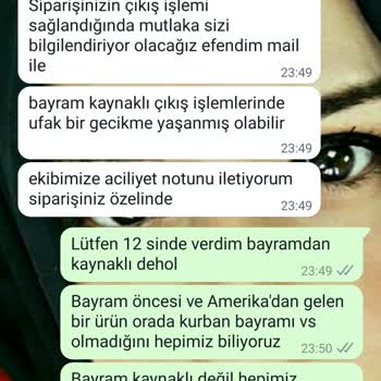 Termos Türkiye Aynı Gün Kargo Deyip Ürün Gönderimi Sağlamıyor Oyalıyor