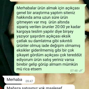 Termos Türkiye Aynı Gün Kargo Deyip Ürün Gönderimi Sağlamıyor Oyalıyor