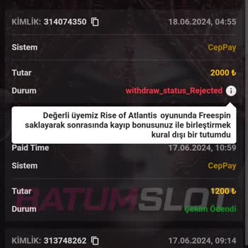 @batumslot Kazancımı Ödemiyor