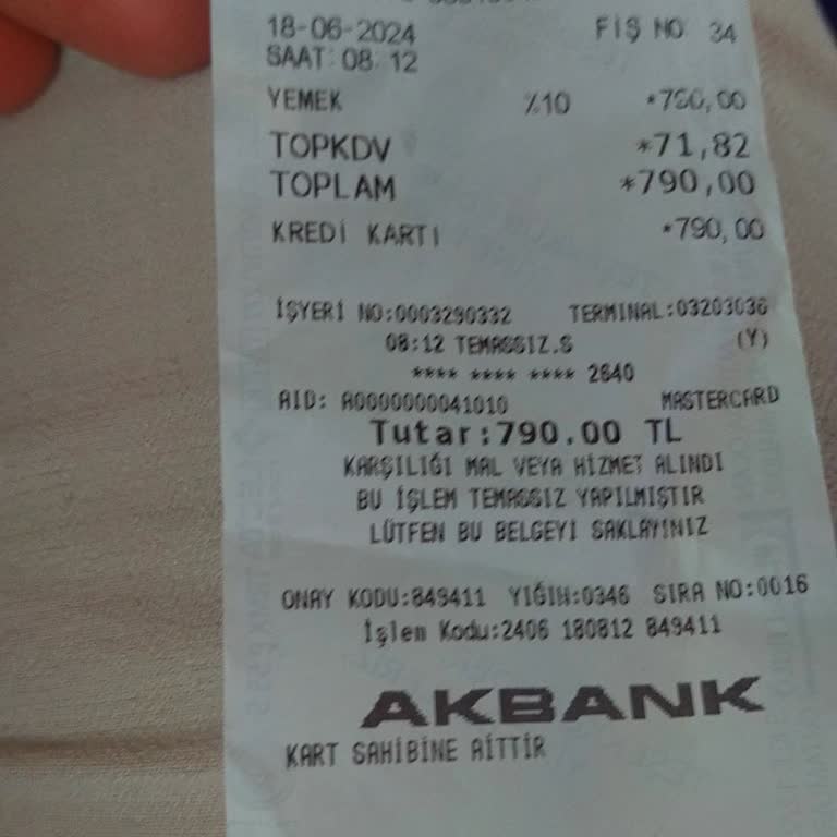 Tunatan Tesisleri Eksik Kahvaltıya Fazla Ücret İstenmesi