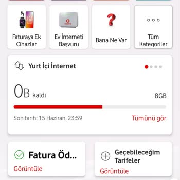 Vodafone Hediye İnternetim Varken Kendi İnternetimi Kullanıyor.