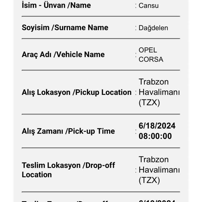 Obilet Araç Kiraladığım Halde Verilmemesi