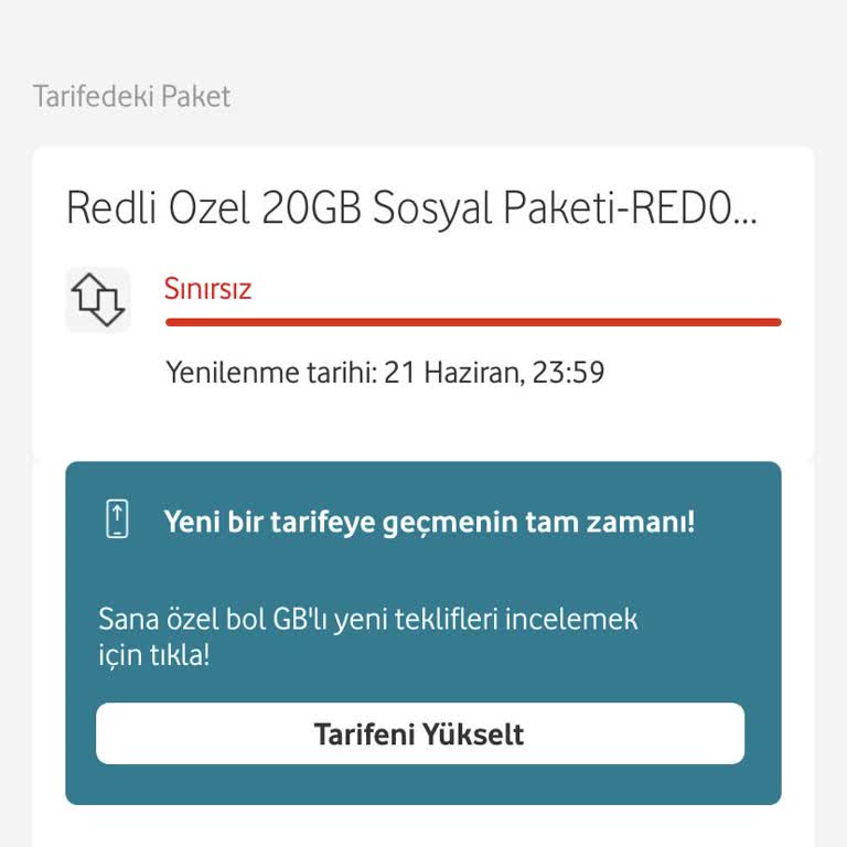 Vodafone Taahhüt Paketine Uygun Hizmet Vermiyor.