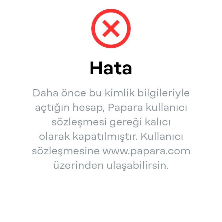 Papara Hesabı Kalıcı Olarak Kapatıldı Uyarısı!