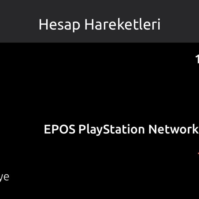 PlayStation Benden Onaysız Paramı Çekti