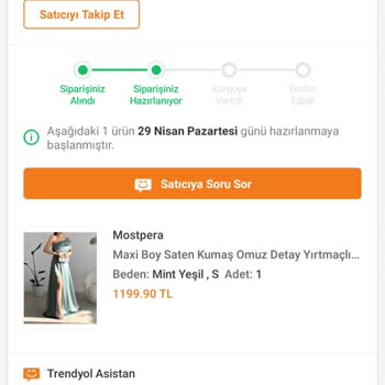Trendyol (24 Nisanda Alınan Ürünü 18 Haziran Oldu Hala Göndermedi)