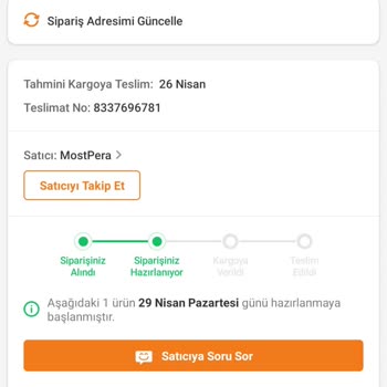 Trendyol (24 Nisanda Alınan Ürünü 18 Haziran Oldu Hala Göndermedi)