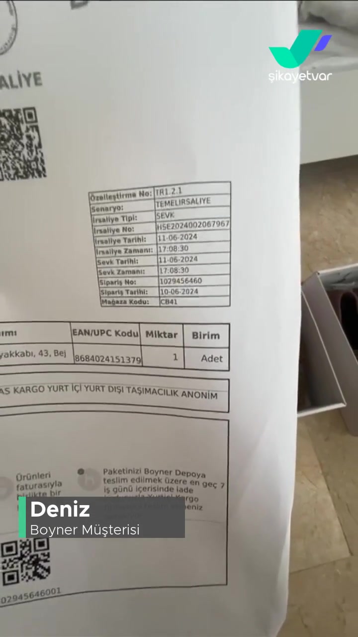 Kusurlu Ürün İadesi, Boyner Müşteri Temsilcisi Sorumsuzluğu! videonun kapak resmi