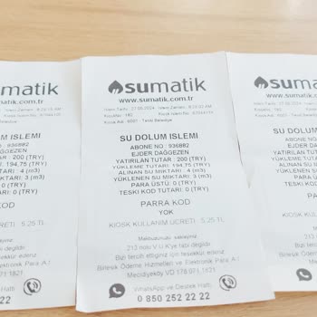 Sumatik Kartıma Yansıtmayan Suyumu İade Etsin