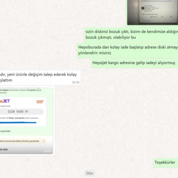 Teknosa'nın Değişim Yapmadığı Sorun Çıkan Wd Passport Hard Disk