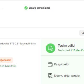 Teknosa'nın Değişim Yapmadığı Sorun Çıkan Wd Passport Hard Disk