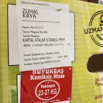 Migros Marketin Büyükbaş Kurban Gönderimi