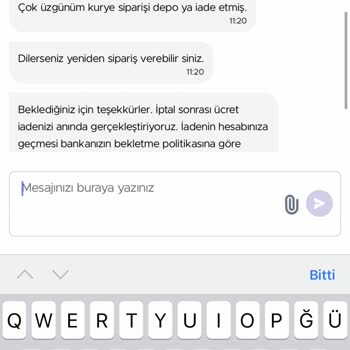 Getir Ürün Teslim Etmeme