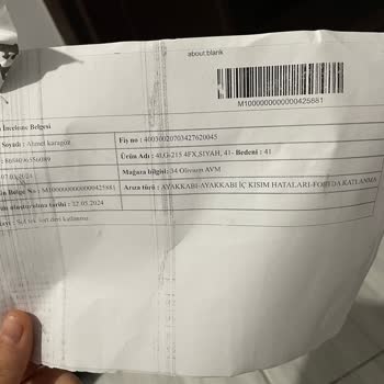 Olivium AVM Ayakkabıda Deri Katlanması