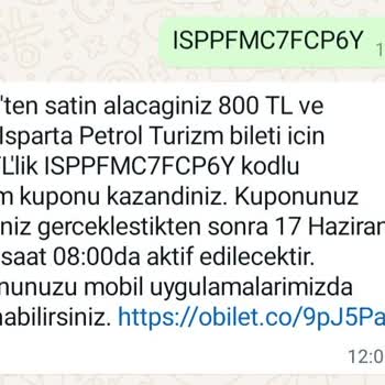 Obilet Yanıltıcı Kampanya ( İndirim Kodu Geçersiz)