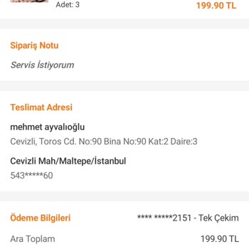 Trendyol Yemek Siparişimi Getirmedi Ve Ücreti İade Etmiyor