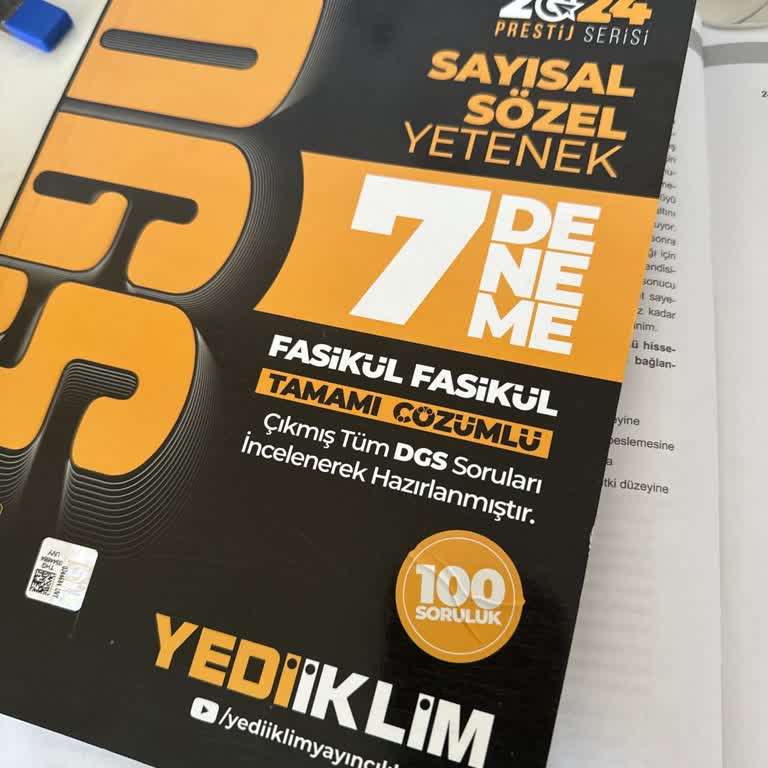 Yedi İklim Yayınevi DGS Deneme Memnuniyetsizliği