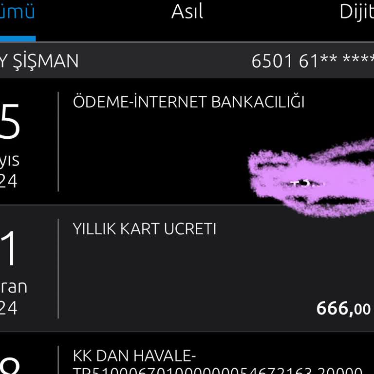 Yapı Kredi Kart Aidatı İadesi Talebi