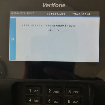 Verifone Açılışta Kasa Şifresi İstiyor