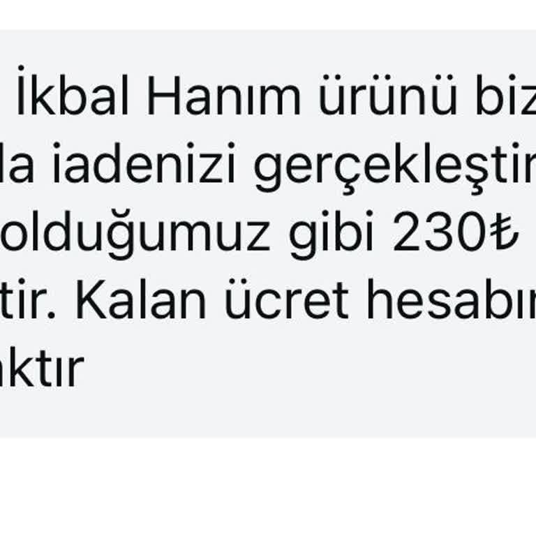 Arbünes Ürün İade Sıkıntısı