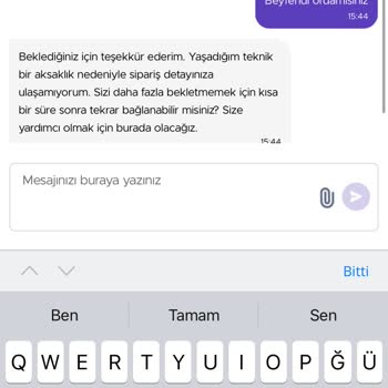 GetirYemek Bozuk Yemek Siparişi Ve Yetersiz Müşteri Hizmeti