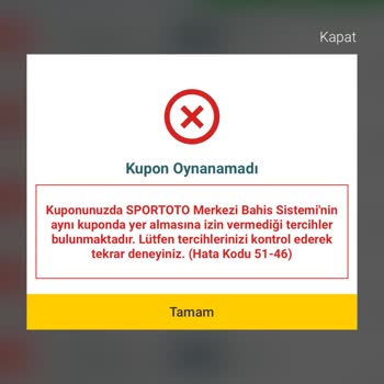 Nesine Hata Veriyor 51-46