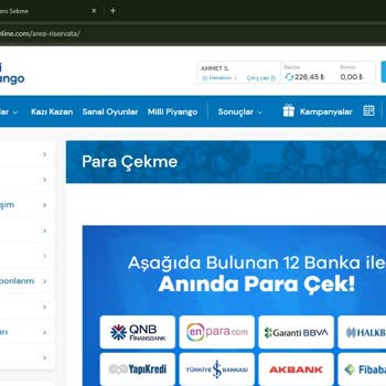 Sisal Şansa Yüklenen Paranın Garanti Bankası'ndan Çekmesi Çok Zor