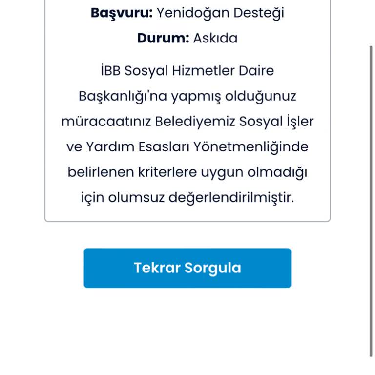 İBB - İstanbul Büyükşehir Belediyesi Yenidoğan Destek Paketi Askıya Alındı