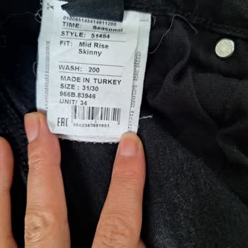 LTB Den Aldığım Pantolon İlk Yıkamada Renk Değiştirdi.