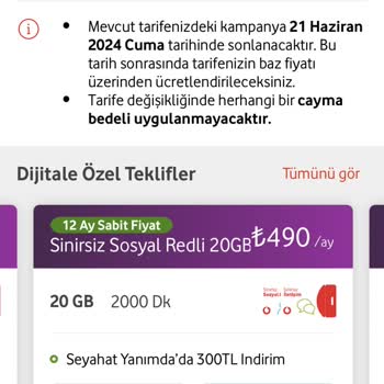 Vodafone Fahiş Fiyat Mağduriyeti