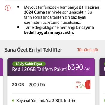 Vodafone Fahiş Fiyat Mağduriyeti