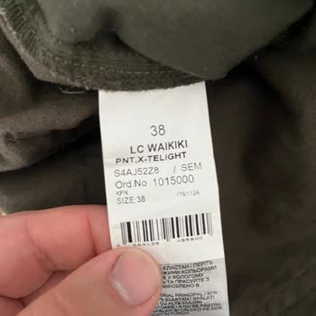 LC Waikiki Pantolon Ağ Renk Atma Sorunu