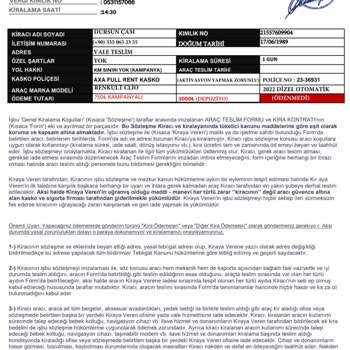 WoowCar Filo Araç Kiralama Şirketiniz Adına İnternet Üzerinde Araç Kiralamak İstedim Mağdur Oldum