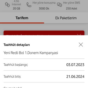 Vodafone Fahiş Yeni Tarife Ücretleri