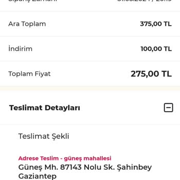 Terra Pizza İade Ettiği Siparişin Parasını Vermiyor