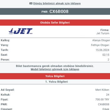 Jet Turizm Aksayan Sefer Yüzünden Bize Başka Firmadan Bilet Aldırılması.