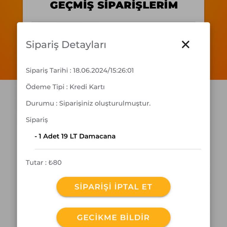 Saka Su Yalan Söyleyip Siparişi Teslim Etmemesi