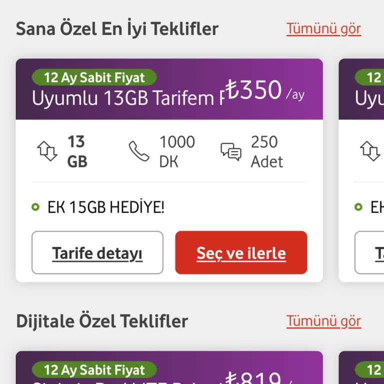 Vodafone Yüksek Fiyatlı Tarifelere Yönlendiriyor.